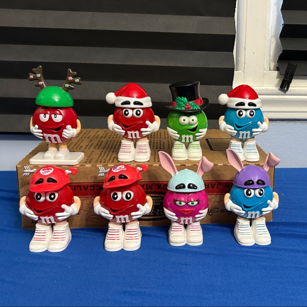 Colorful M&M's Character Figurines Set